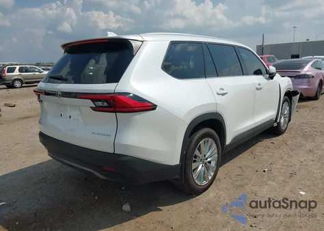 2024 Toyota Grand Highlander Platinum from USA, damaged, VIN 5TDAAAB51RS014533